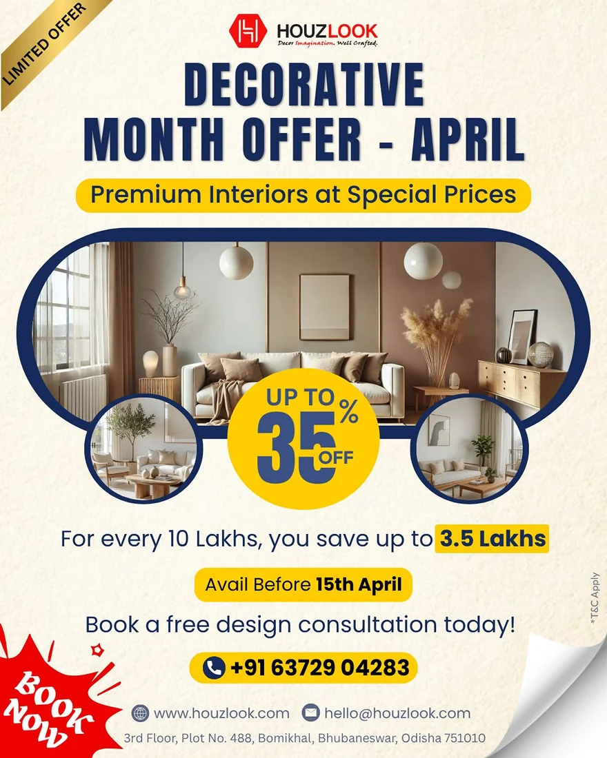Houzlook - Decorative Month Offer April poster