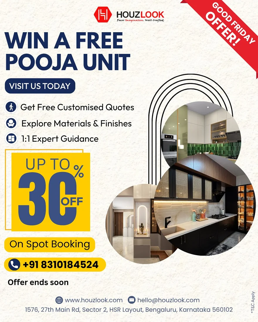 Houzlook - Good Friday offer poster